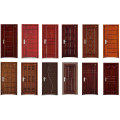 Paint Grade Armored Steel Wood Entrance Security Wood Door